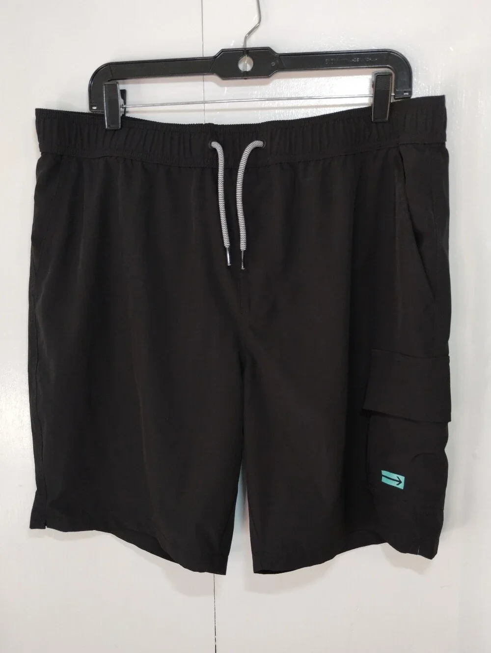 Men's Black Swim Shorts with Drawstring